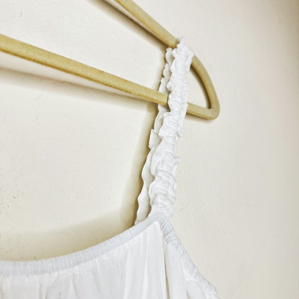 Express White Floral Eyelet Lace Trim Sleeveless Romper Playsuit XS - Picture 9 of 14